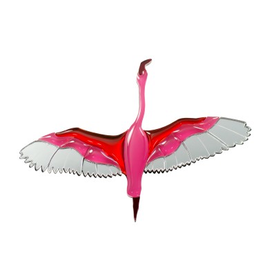 Брошь - Огненный фламинго