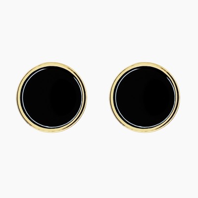 Серьги - Черный круг