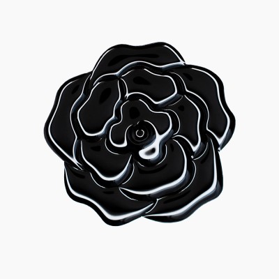 Брошь - Черный цветок