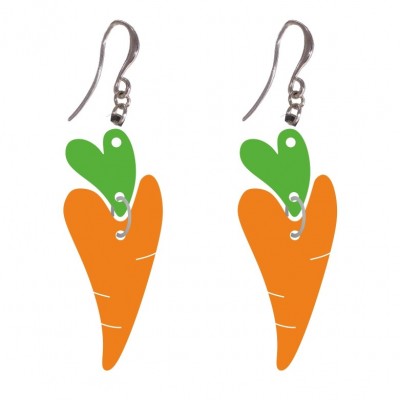 Серьги - Сладкая морковка
